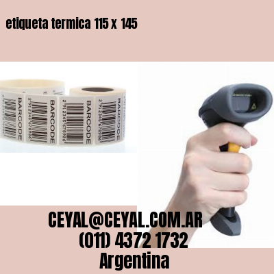 etiqueta termica 115 x 145