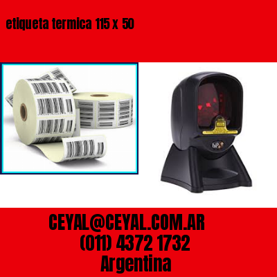 etiqueta termica 115 x 50