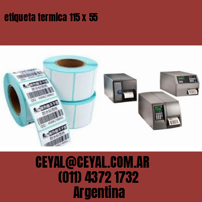 etiqueta termica 115 x 55