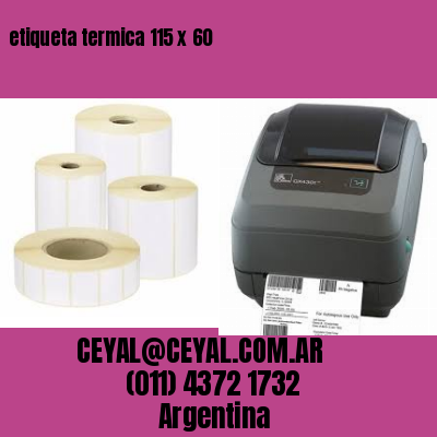 etiqueta termica 115 x 60