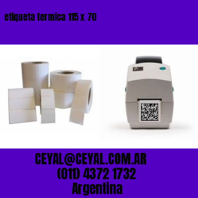 etiqueta termica 115 x 70