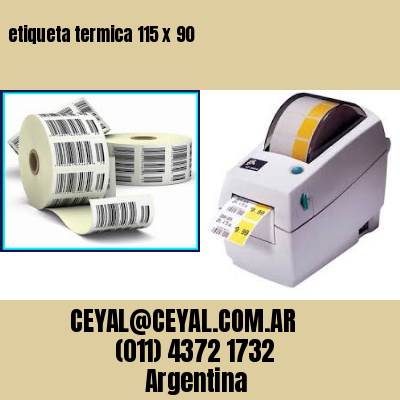 etiqueta termica 115 x 90