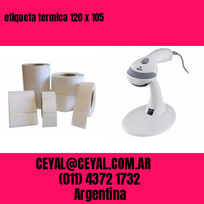 etiqueta termica 120 x 105