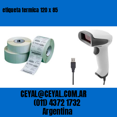 etiqueta termica 120 x 85