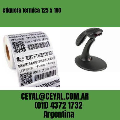 etiqueta termica 125 x 100