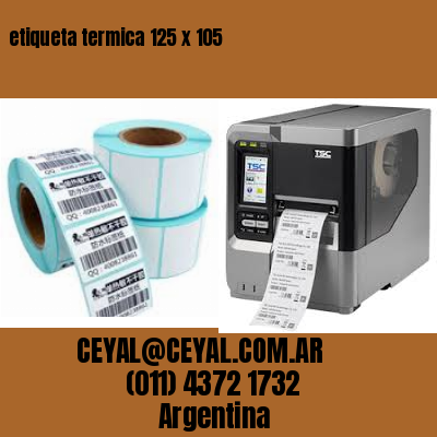 etiqueta termica 125 x 105