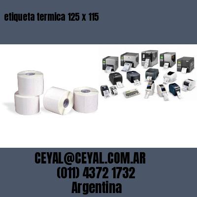 etiqueta termica 125 x 115