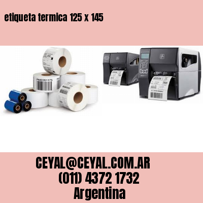 etiqueta termica 125 x 145