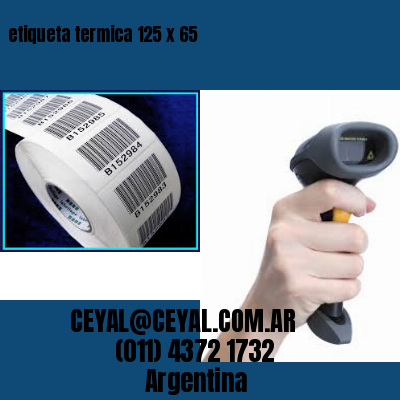 etiqueta termica 125 x 65