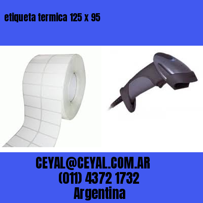 etiqueta termica 125 x 95