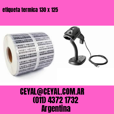 etiqueta termica 130 x 125