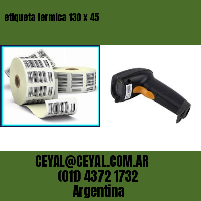 etiqueta termica 130 x 45