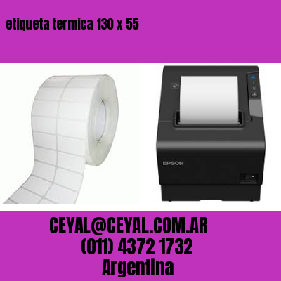 etiqueta termica 130 x 55