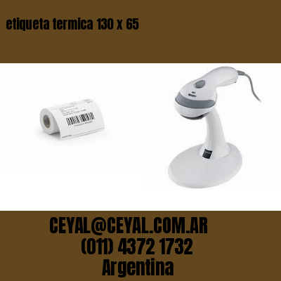 etiqueta termica 130 x 65