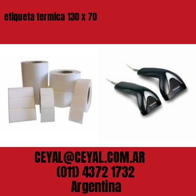 etiqueta termica 130 x 70