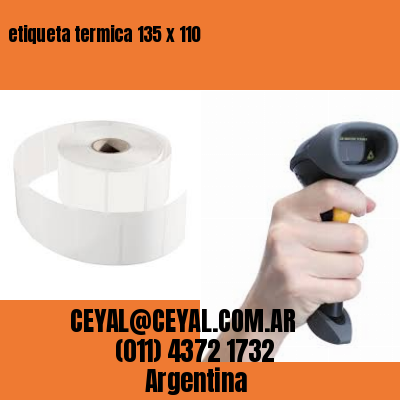 etiqueta termica 135 x 110