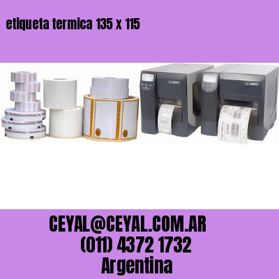 etiqueta termica 135 x 115