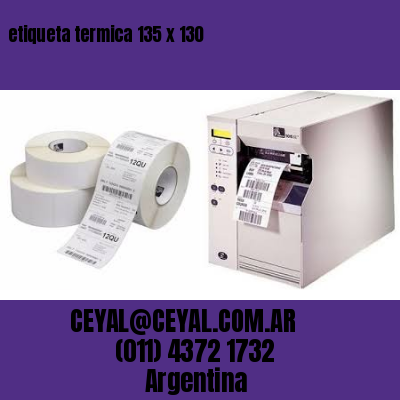 etiqueta termica 135 x 130