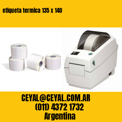 etiqueta termica 135 x 140