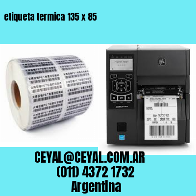 etiqueta termica 135 x 85