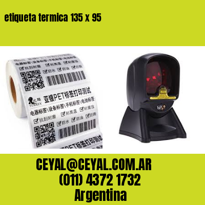 etiqueta termica 135 x 95