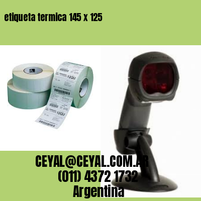 etiqueta termica 145 x 125