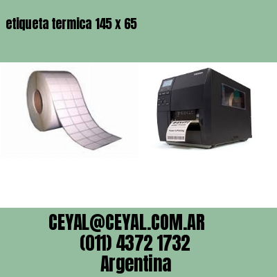 etiqueta termica 145 x 65