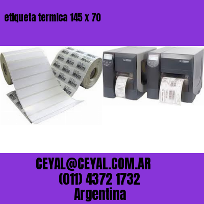 etiqueta termica 145 x 70
