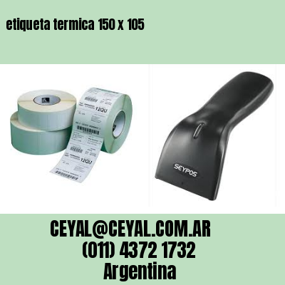 etiqueta termica 150 x 105