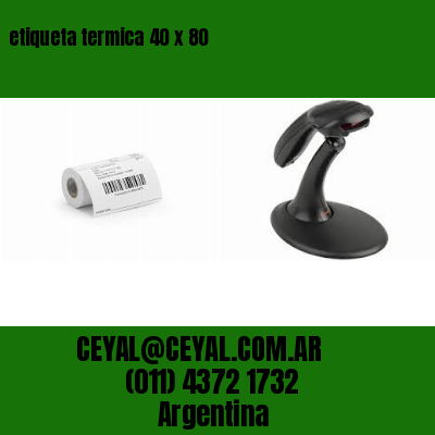 etiqueta termica 40 x 80