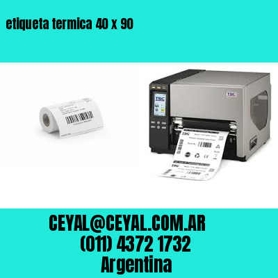 etiqueta termica 40 x 90