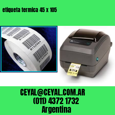 etiqueta termica 45 x 105