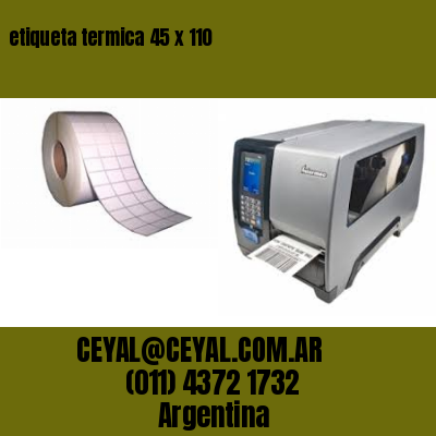 etiqueta termica 45 x 110