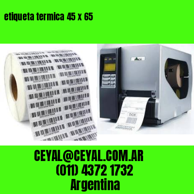 etiqueta termica 45 x 65