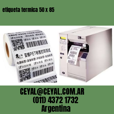 etiqueta termica 50 x 85