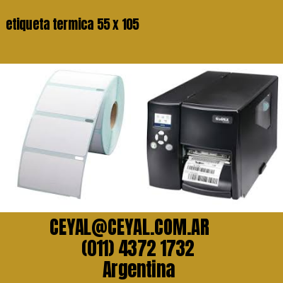 etiqueta termica 55 x 105