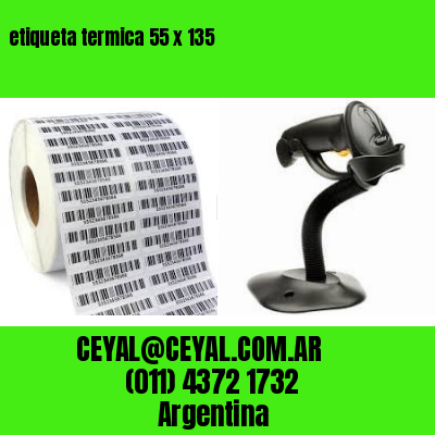 etiqueta termica 55 x 135