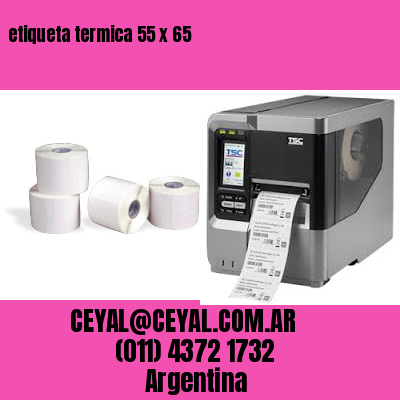 etiqueta termica 55 x 65