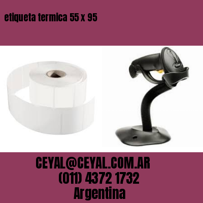 etiqueta termica 55 x 95