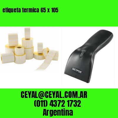 etiqueta termica 65 x 105