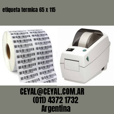 etiqueta termica 65 x 115