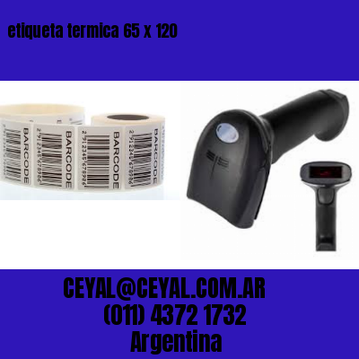 etiqueta termica 65 x 120