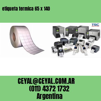 etiqueta termica 65 x 140