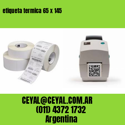 etiqueta termica 65 x 145