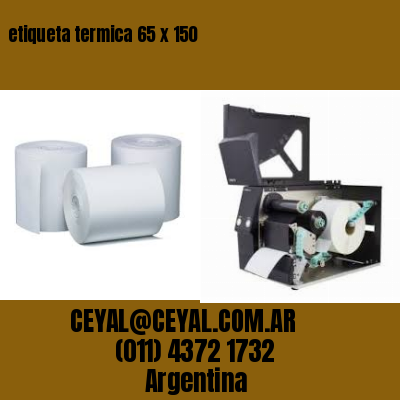 etiqueta termica 65 x 150