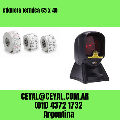 etiqueta termica 65 x 40