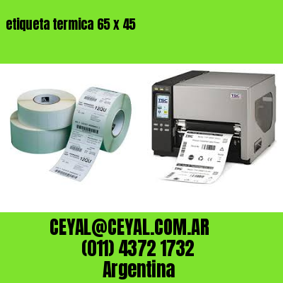 etiqueta termica 65 x 45