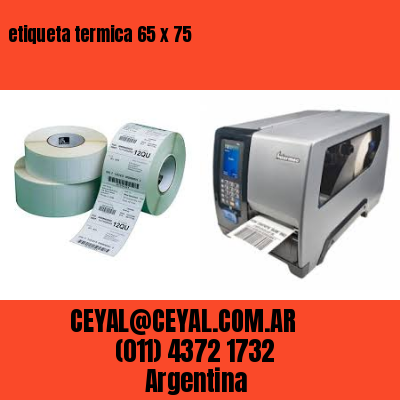 etiqueta termica 65 x 75