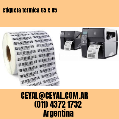 etiqueta termica 65 x 85