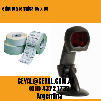 etiqueta termica 65 x 90